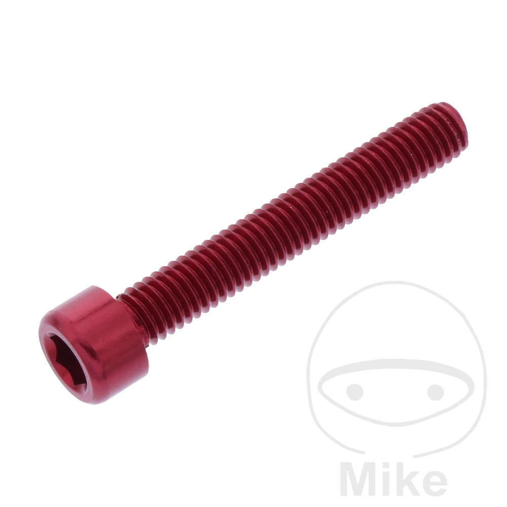 HEX SOCKET CAP SCREW JMP BOLT M6X1.00MM 40MM ALUMINIUM RED NextPart.dk Reservedele Motorcykler touring Sport Racing Atv Oliefilter Luftfilter Bremseklodser Bremseskive Tændrør Kædekit Dæk HEX SOCKET CAP SCREW JMP BOLT M6X1.00MM 40MM ALUMINIUM RED