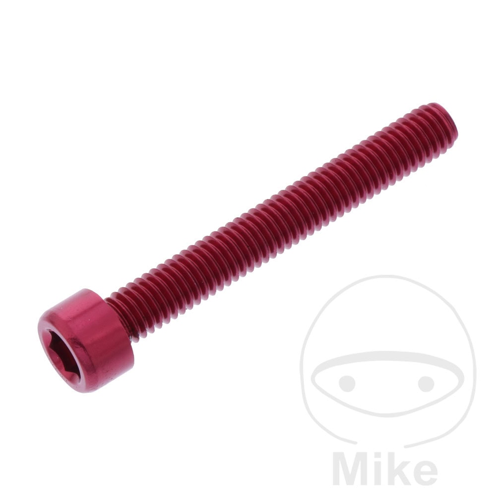 HEX SOCKET CAP SCREW JMP BOLT M6X1.00MM 45MM ALUMINIUM RED NextPart.dk Reservedele Motorcykler touring Sport Racing Atv Oliefilter Luftfilter Bremseklodser Bremseskive Tændrør Kædekit Dæk HEX SOCKET CAP SCREW JMP BOLT M6X1.00MM 45MM ALUMINIUM RED