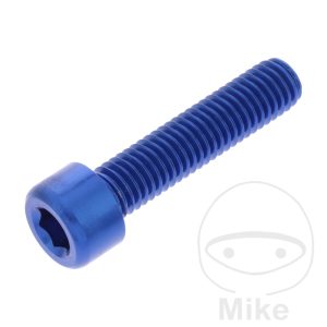 HEX SOCKET CAP SCREW JMP BOLT M8X1.25MM 35MM ALUMINIUM BLUE NextPart.dk Reservedele Motorcykler touring Sport Racing Atv Oliefilter Luftfilter Bremseklodser Bremseskive Tændrør Kædekit Dæk HEX SOCKET CAP SCREW JMP BOLT M8X1.25MM 35MM ALUMINIUM BLUE