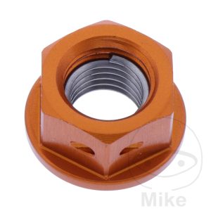 SPROCKET NUT JMP BOLT M8X1.25MM ALU RACING ORANGE