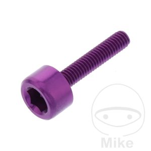 HEX SOCKET CAP SCREW  JMP BOLT M4X0.7MM 20MM ALUMINIUM PURPLE