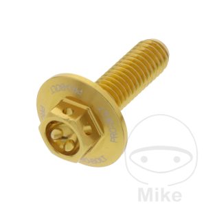 HEX BOLT JMP BOLT M6X1MM 20MM ALU RACING GOLD