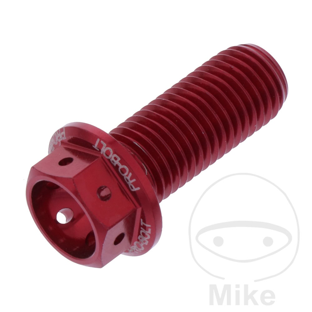 HEX BOLT JMP BOLT M10X1.25MM 25MM ALU RACING RED NextPart.dk Reservedele Motorcykler touring Sport Racing Atv Oliefilter Luftfilter Bremseklodser Bremseskive Tændrør Kædekit Dæk HEX BOLT JMP BOLT M10X1.25MM 25MM ALU RACING RED