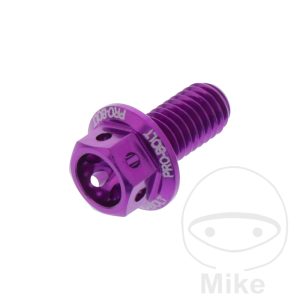 HEX BOLT JMP BOLT M6X1MM 12MM ALU RACING PURPLE