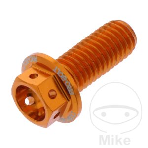HEX BOLT JMP BOLT M8X1.25MM 20MM ALU RACING ORANGE