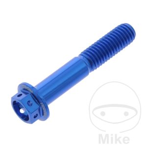 HEX BOLT JMP BOLT M8X1.25MM 45MM ALU RACING BLUE