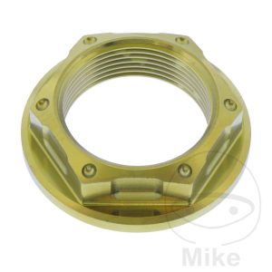 AXLE NUT M30X1.5MM TITAN GOLD NextPart.dk Reservedele Motorcykler touring Sport Racing Atv Oliefilter Luftfilter Bremseklodser Bremseskive Tændrør Kædekit Dæk AXLE NUT M30X1.5MM TITAN GOLD