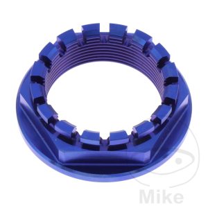 AXLE NUT M38X1.5MM TITAN BLUE NextPart.dk Reservedele Motorcykler touring Sport Racing Atv Oliefilter Luftfilter Bremseklodser Bremseskive Tændrør Kædekit Dæk AXLE NUT M38X1.5MM TITAN BLUE