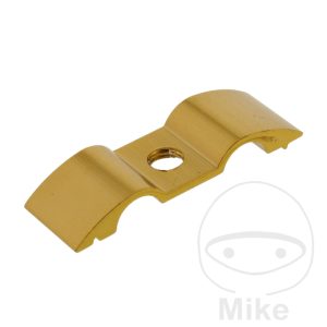 BRAKE HOSE BRACKET SINGLE 7MM 2-WAY ALUMINIUM RED