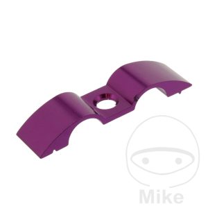 BRAKE HOSE BRACKET SINGLE 9MM 2-WAY ALUMINIUM PURPLE