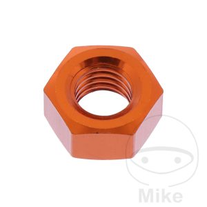 NUT JMP BOLT M8X1.25MM ALU ORANGE