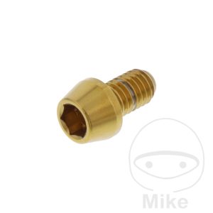 CONE HEAD BOLT M6X1MM 10MM STAINLESS STEEL A4 GOLD