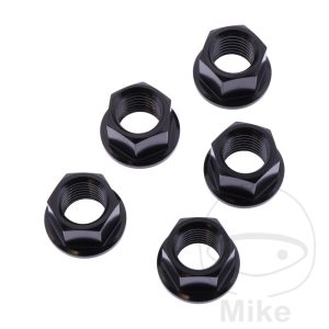 NUT REAR SPROCKET KIT JMP BOLT M12X1.5MM STAINLESS STEEL A4 BLACK