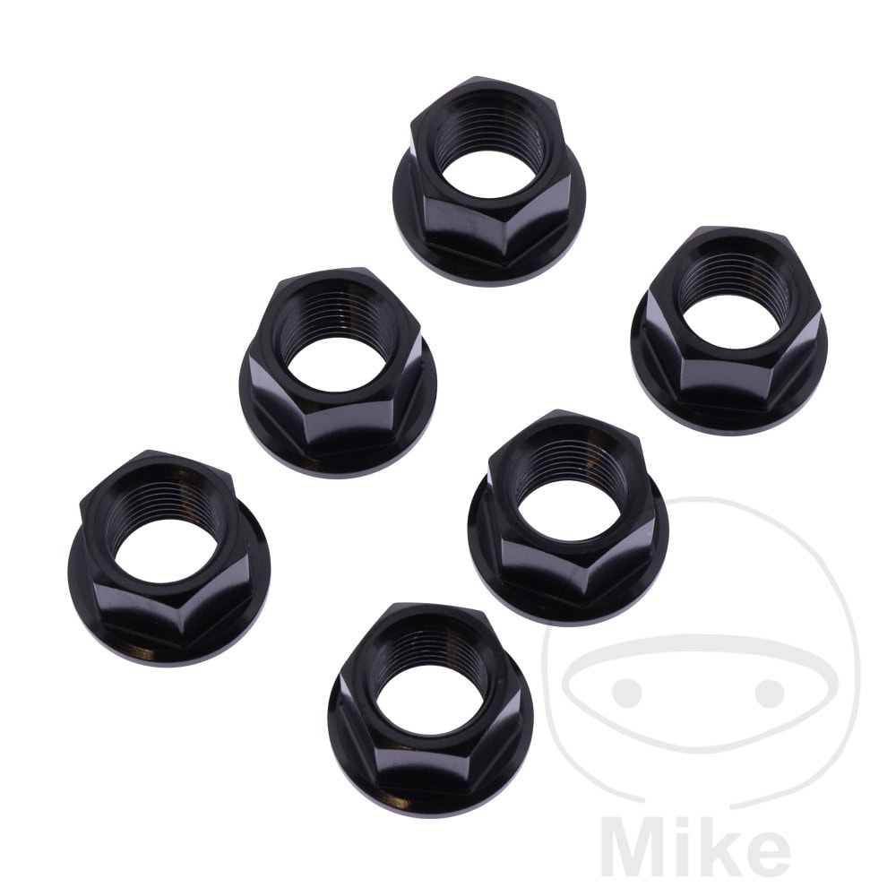 NUT REAR SPROCKET KIT JMP BOLT M12X1.25MM STAINLESS STEEL A4 BLACK NextPart.dk Reservedele Motorcykler touring Sport Racing Atv Oliefilter Luftfilter Bremseklodser Bremseskive Tændrør Kædekit Dæk NUT REAR SPROCKET KIT JMP BOLT M12X1.25MM STAINLESS STEEL A4 BLACK