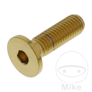 BRAKE DISC SCREW M8X1.25MM 26MM STAINLESS STEEL A4 GOLD NextPart.dk Reservedele Motorcykler touring Sport Racing Atv Oliefilter Luftfilter Bremseklodser Bremseskive Tændrør Kædekit Dæk BRAKE DISC SCREW M8X1.25MM 26MM STAINLESS STEEL A4 GOLD