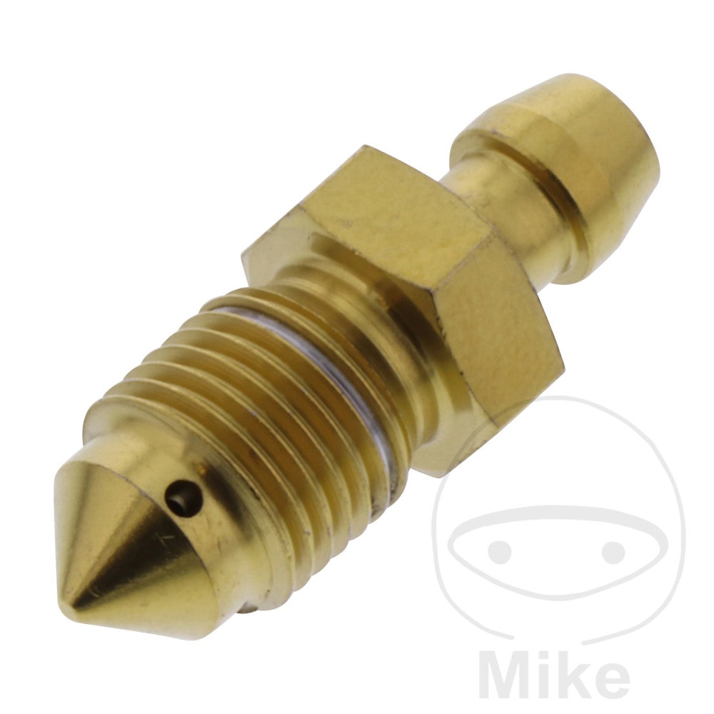 BLEED NIPPLE M10X1MM STAINLESS STEEL A4 GOLD NextPart.dk Reservedele Motorcykler touring Sport Racing Atv Oliefilter Luftfilter Bremseklodser Bremseskive Tændrør Kædekit Dæk BLEED NIPPLE M10X1MM STAINLESS STEEL A4 GOLD