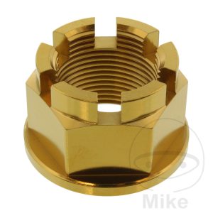 AXLE NUT M24X1.5MM STAINLESS STEEL A4 GOLD
