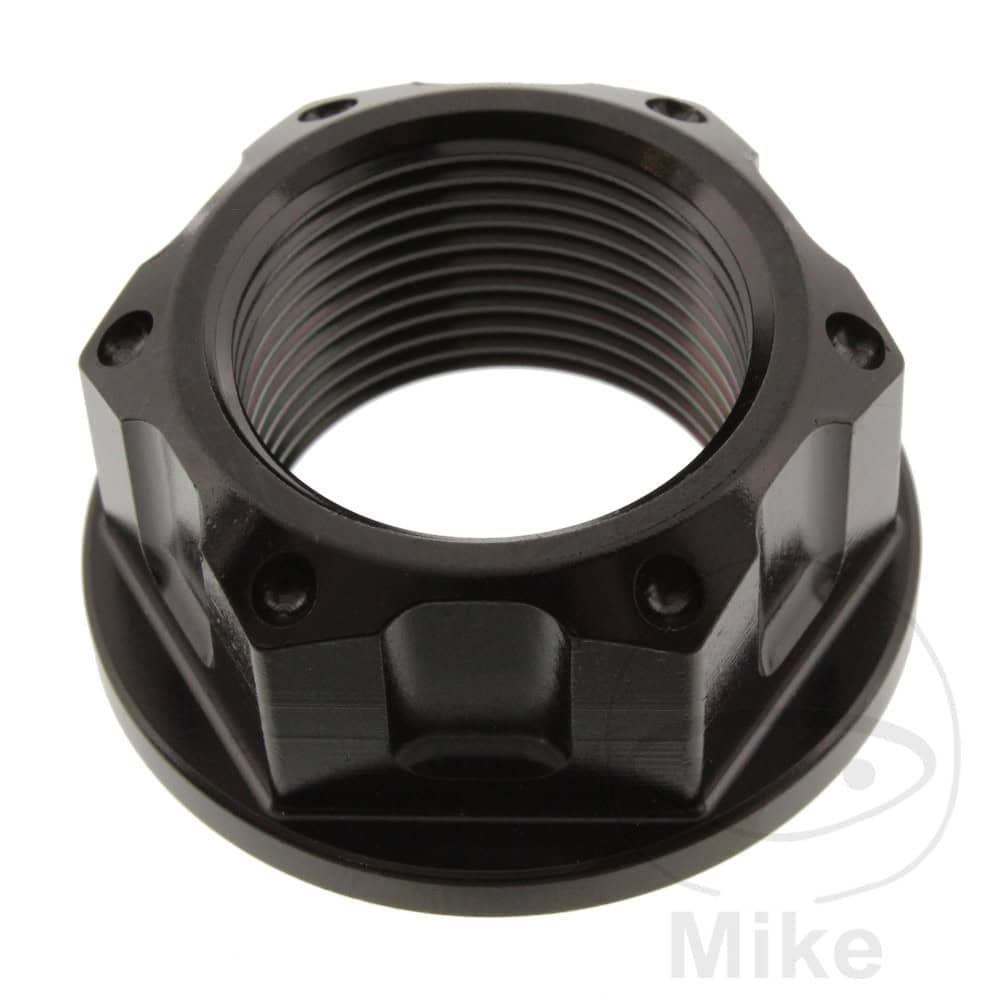 AXLE NUT M24X1.5MM STAINLESS STEEL A4 BLACK NextPart.dk Reservedele Motorcykler touring Sport Racing Atv Oliefilter Luftfilter Bremseklodser Bremseskive Tændrør Kædekit Dæk AXLE NUT M24X1.5MM STAINLESS STEEL A4 BLACK
