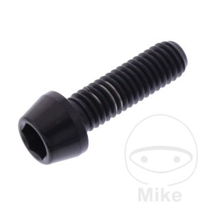 CONE HEAD BOLT M6X1MM 20MM TITAN BLACK