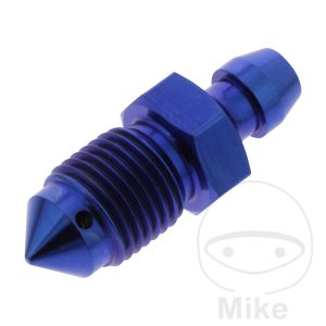BLEED NIPPLE M10X1MM TITAN BLUE NextPart.dk Reservedele Motorcykler touring Sport Racing Atv Oliefilter Luftfilter Bremseklodser Bremseskive Tændrør Kædekit Dæk BLEED NIPPLE M10X1MM TITAN BLUE