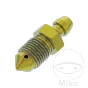 BLEED NIPPLE M10X1MM TITAN GOLD NextPart.dk Reservedele Motorcykler touring Sport Racing Atv Oliefilter Luftfilter Bremseklodser Bremseskive Tændrør Kædekit Dæk BLEED NIPPLE M10X1MM TITAN GOLD