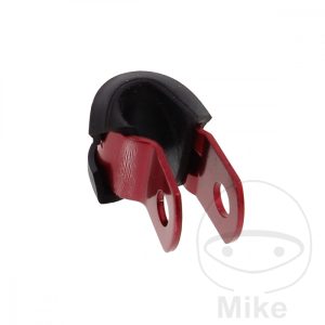 BRAKE HOSE BRACKET JMP BOLT 5MM ALUMINIUM RED
