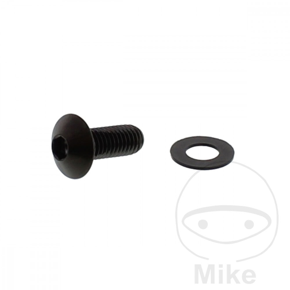 JMP DOME HEAD BOLT M8X1.25 20MM A4 STAINLESS BLACK NextPart.dk Reservedele Motorcykler touring Sport Racing Atv Oliefilter Luftfilter Bremseklodser Bremseskive Tændrør Kædekit Dæk JMP DOME HEAD BOLT M8X1.25 20MM A4 STAINLESS BLACK