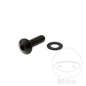 JMP DOME HEAD BOLT M8X1.25 30MM A4 STAINLESS BLACK NextPart.dk Reservedele Motorcykler touring Sport Racing Atv Oliefilter Luftfilter Bremseklodser Bremseskive Tændrør Kædekit Dæk JMP DOME HEAD BOLT M8X1.25 30MM A4 STAINLESS BLACK
