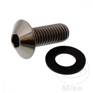 JMP DOME HEAD BOLT M8X1.25 20MM TITANIUM