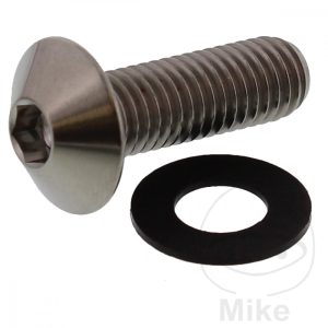 JMP DOME HEAD BOLT M8X1.25 25MM TITANIUM