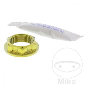 REAR WHEEL AXLE BOLT M25X1.25 30MM TITANIUM GOLD