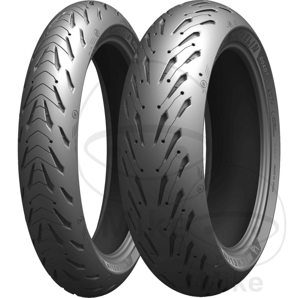 120/70ZR17 (58W) TL front Tyre Michelin Road 5 NextPart.dk Reservedele Motorcykler touring Sport Racing Atv Oliefilter Luftfilter Bremseklodser Bremseskive Tændrør Kædekit Dæk 120/70ZR17 (58W) TL front Tyre Michelin Road 5