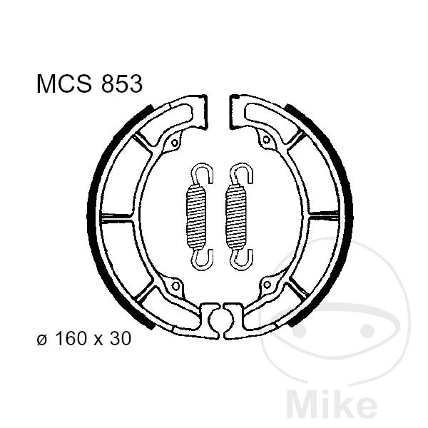 BRAKE SHOES REAR WITH SPRINGS TRW LUC NextPart.dk Reservedele Motorcykler touring Sport Racing Atv Oliefilter Luftfilter Bremseklodser Bremseskive Tændrør Kædekit Dæk BRAKE SHOES REAR WITH SPRINGS TRW LUC