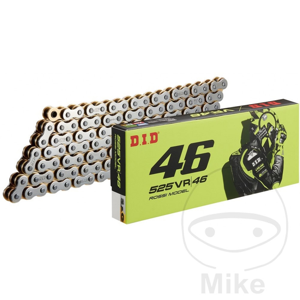 DID X-RING CHAIN 525VR46/110 OPEN CHAIN WITH RIVET LINK NextPart.dk Reservedele Motorcykler touring Sport Racing Atv Oliefilter Luftfilter Bremseklodser Bremseskive Tændrør Kædekit Dæk DID X-RING CHAIN 525VR46/110 OPEN CHAIN WITH RIVET LINK