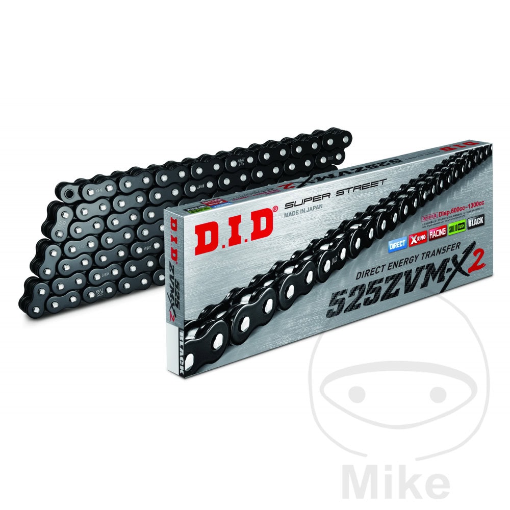 DID X-RING CHAIN BLACK/BLACK 525ZVMX2/116 OPEN CHAIN WITH RIVET LINK NextPart.dk Reservedele Motorcykler touring Sport Racing Atv Oliefilter Luftfilter Bremseklodser Bremseskive Tændrør Kædekit Dæk DID X-RING CHAIN BLACK/BLACK 525ZVMX2/116 OPEN CHAIN WITH RIVET LINK