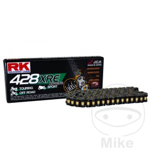 RK XW RING CHAIN BLACK 428XRE/138 OPEN CHAIN WITH CLIP LINK