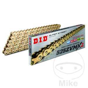 DID X RING CHAIN GOLD/GOLD 525ZVMX2/096 OPEN CHAIN WITH RIVET LINK NextPart.dk Reservedele Motorcykler touring Sport Racing Atv Oliefilter Luftfilter Bremseklodser Bremseskive Tændrør Kædekit Dæk DID X RING CHAIN GOLD/GOLD 525ZVMX2/096 OPEN CHAIN WITH RIVET LINK