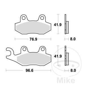 BRAKE PAD SCOOTER TRW
