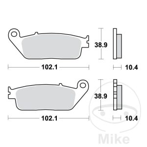 BRAKE PAD SINTER SCOOTER TRW ALTN 7322670 NextPart.dk Reservedele Motorcykler touring Sport Racing Atv Oliefilter Luftfilter Bremseklodser Bremseskive Tændrør Kædekit Dæk BRAKE PAD SINTER SCOOTER TRW ALTN 7322670