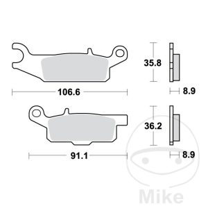BRAKE PAD SINTER SI TRW ALTN 7321268 NextPart.dk Reservedele Motorcykler touring Sport Racing Atv Oliefilter Luftfilter Bremseklodser Bremseskive Tændrør Kædekit Dæk BRAKE PAD SINTER SI TRW ALTN 7321268