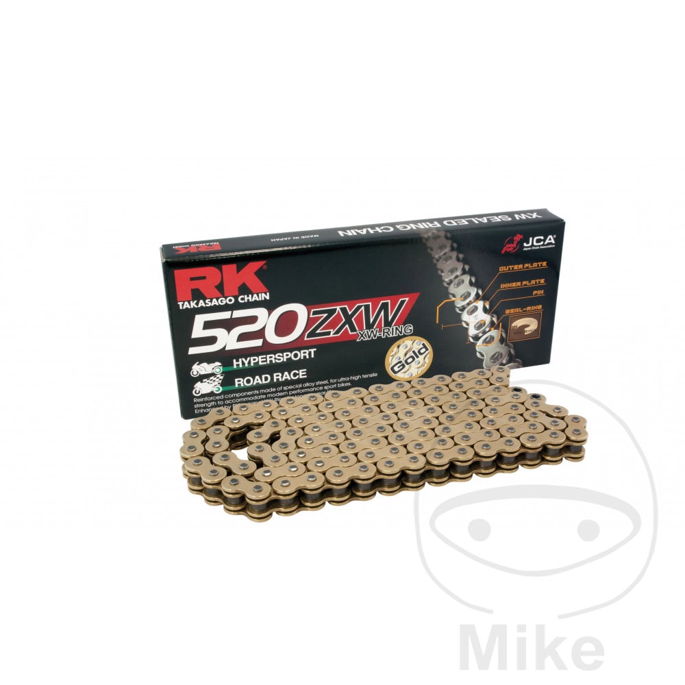 RK XW RING CHAIN GOLD 520ZXW/112 OPEN CHAIN WITH RIVET LINK NextPart.dk Reservedele Motorcykler touring Sport Racing Atv Oliefilter Luftfilter Bremseklodser Bremseskive Tændrør Kædekit Dæk RK XW RING CHAIN GOLD 520ZXW/112 OPEN CHAIN WITH RIVET LINK