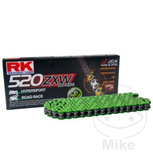 RK XW-RING CHAIN GREEN 520ZXW/110 OPEN CHAIN WITH RIVET LINK
