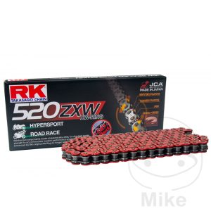 RK XW-RING CHAIN RED 520ZXW/114 OPEN CHAIN WITH RIVET LINK