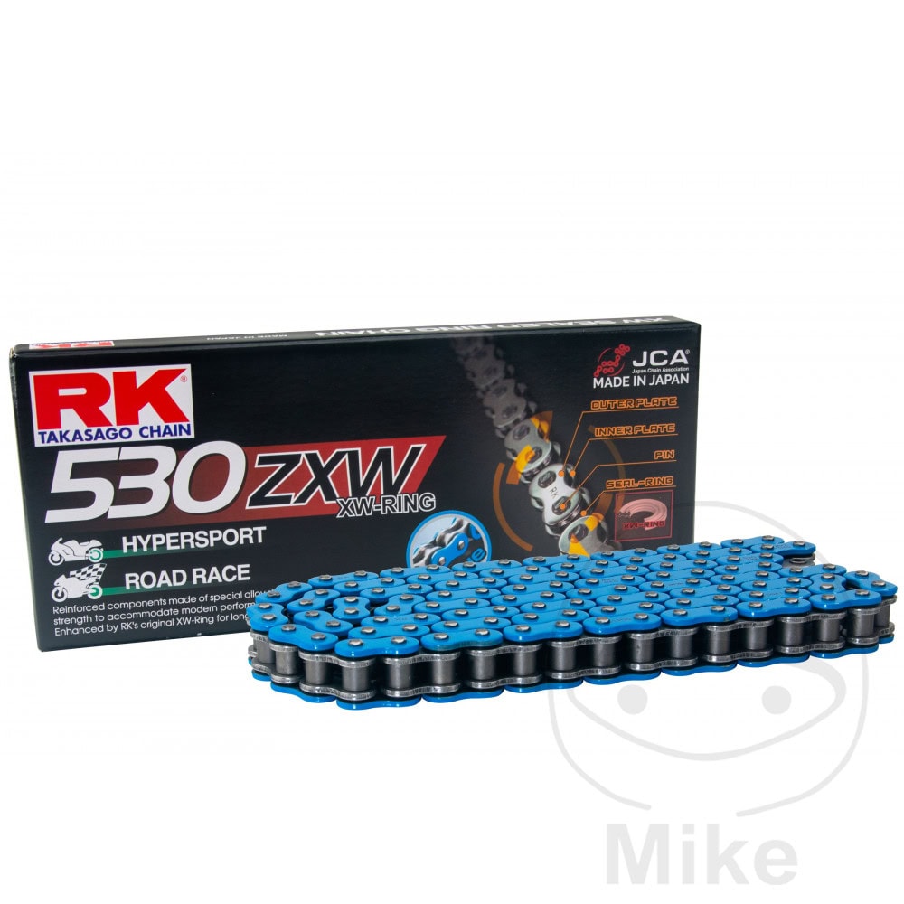 RK XW RING CHAIN BLUE 530ZXW/118 OPEN CHAIN WITH RIVET LINK NextPart.dk Reservedele Motorcykler touring Sport Racing Atv Oliefilter Luftfilter Bremseklodser Bremseskive Tændrør Kædekit Dæk RK XW RING CHAIN BLUE 530ZXW/118 OPEN CHAIN WITH RIVET LINK